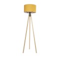 GLOBOSTAR® SAGA 204-0045 Μοντέρνο Επιδαπέδιο Φωτιστικό με Ντουί 1 x E27 AC 220-240V IP20 - Μπεζ & Κίτρινο - Μ38 x Π38 x Υ140cm