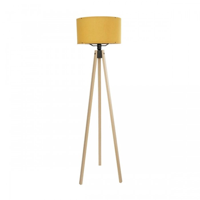 GLOBOSTAR® SAGA 204-0045 Μοντέρνο Επιδαπέδιο Φωτιστικό με Ντουί 1 x E27 AC 220-240V IP20 - Μπεζ & Κίτρινο - Μ38 x Π38 x Υ140cm