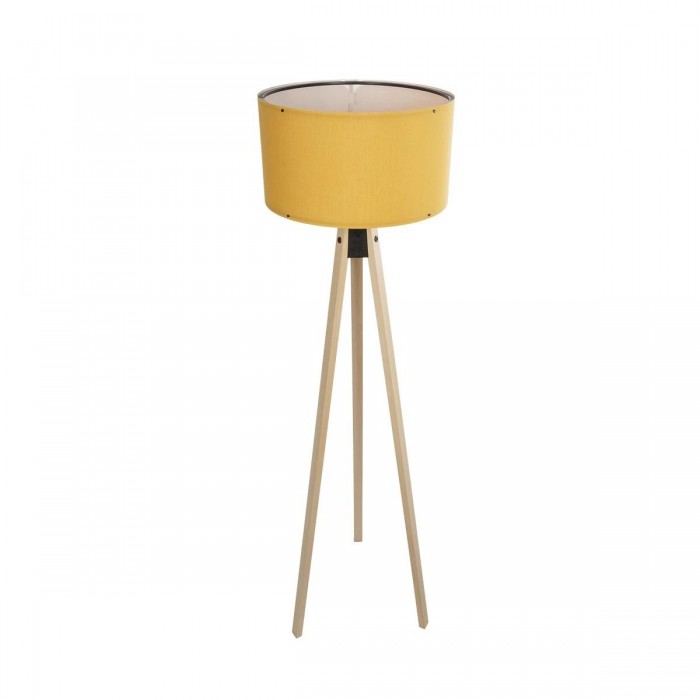 GLOBOSTAR® SAGA 204-0045 Μοντέρνο Επιδαπέδιο Φωτιστικό με Ντουί 1 x E27 AC 220-240V IP20 - Μπεζ & Κίτρινο - Μ38 x Π38 x Υ140cm