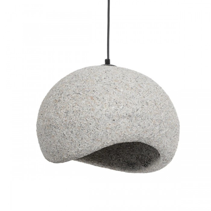 GLOBOSTAR® STONE 204-0123 Μοντέρνο Κρεμαστό Φωτιστικό Οροφής με Ντουί 1 x E27 AC 220-240V IP20 - Γκρι- Μ35 x Π31 x Υ26cm