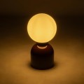 GLOBOSTAR® MAGIC 204-0135 Μοντέρνο Επιτραπέζιο Φωτιστικό Πορτατίφ με Ντουί 1 x E14 AC 220-240V IP20 - Κόκκινο & Λευκό - Μ15 x Π15 x Υ28cm