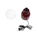 GLOBOSTAR® MAGIC 204-0135 Μοντέρνο Επιτραπέζιο Φωτιστικό Πορτατίφ με Ντουί 1 x E14 AC 220-240V IP20 - Κόκκινο & Λευκό - Μ15 x Π15 x Υ28cm