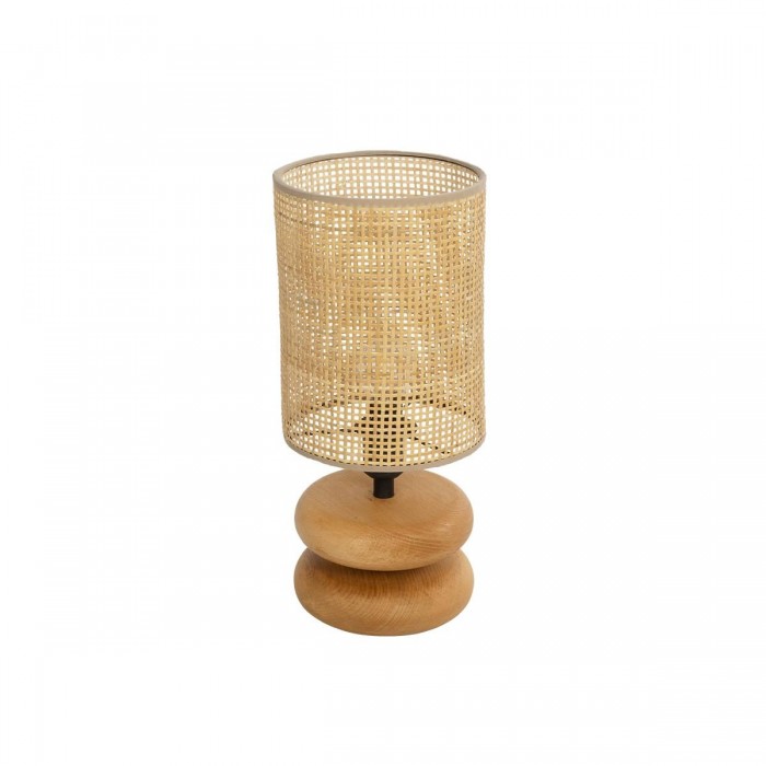 GLOBOSTAR® KLOO 204-0143 Boho Επιτραπέζιο Φωτιστικό Πορτατίφ με Ντουί 1 x E14 AC 220-240V IP20 - Καφέ & Μπεζ - Μ15 x Π15 x Υ35cm GLOBOSTAR® KLOO 204-0143 Boho Επιτραπέζιο Φωτιστικό Πορτατίφ με Ντουί 1 x E14 AC 220-240V IP20 - Καφέ & Μπεζ - Μ15 x Π15 x Υ35cm