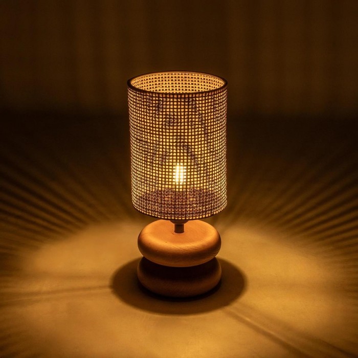 GLOBOSTAR® KLOO 204-0143 Boho Επιτραπέζιο Φωτιστικό Πορτατίφ με Ντουί 1 x E14 AC 220-240V IP20 - Καφέ & Μπεζ - Μ15 x Π15 x Υ35cm GLOBOSTAR® KLOO 204-0143 Boho Επιτραπέζιο Φωτιστικό Πορτατίφ με Ντουί 1 x E14 AC 220-240V IP20 - Καφέ & Μπεζ - Μ15 x Π15 x Υ35cm