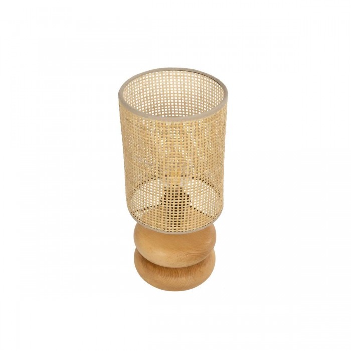 GLOBOSTAR® KLOO 204-0143 Boho Επιτραπέζιο Φωτιστικό Πορτατίφ με Ντουί 1 x E14 AC 220-240V IP20 - Καφέ & Μπεζ - Μ15 x Π15 x Υ35cm GLOBOSTAR® KLOO 204-0143 Boho Επιτραπέζιο Φωτιστικό Πορτατίφ με Ντουί 1 x E14 AC 220-240V IP20 - Καφέ & Μπεζ - Μ15 x Π15 x Υ35cm