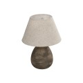 GLOBOSTAR® LISBON 204-0150 Vintage Επιτραπέζιο Φωτιστικό Πορτατίφ με Ντουί 1 x E27 AC 220-240V IP20 - Καφέ & Μπεζ - Μ22 x Π22 x Υ30cm