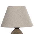 GLOBOSTAR® LISBON 204-0150 Vintage Επιτραπέζιο Φωτιστικό Πορτατίφ με Ντουί 1 x E27 AC 220-240V IP20 - Καφέ & Μπεζ - Μ22 x Π22 x Υ30cm