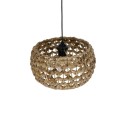 GLOBOSTAR® SAND 204-0159 Boho Κρεμαστό Φωτιστικό Οροφής με Ντουί 1 x E27 AC 220-240V IP20 - Καφέ - Μ30 x Π30 x Υ18cm