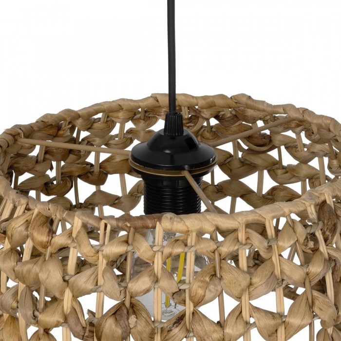 GLOBOSTAR® SAND 204-0159 Boho Κρεμαστό Φωτιστικό Οροφής με Ντουί 1 x E27 AC 220-240V IP20 - Καφέ - Μ30 x Π30 x Υ18cm