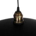 GLOBOSTAR® STUDY 204-0175 Μοντέρνο Κρεμαστό Φωτιστικό Οροφής με Ντουί 1 x E27 AC 220-240V IP20 - Μπρούτζινο & Μαύρο - Μ36 x Π36 x Υ22cm