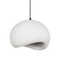 GLOBOSTAR® STONE 204-0176 Μοντέρνο Κρεμαστό Φωτιστικό Οροφής με Ντουί 1 x E27 AC 220-240V IP20 - Λευκό - Μ31.5 x Π35 x Υ26cm