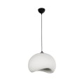 GLOBOSTAR® STONE 204-0176 Μοντέρνο Κρεμαστό Φωτιστικό Οροφής με Ντουί 1 x E27 AC 220-240V IP20 - Λευκό - Μ31.5 x Π35 x Υ26cm