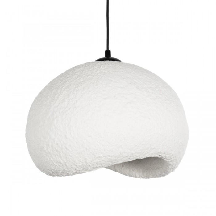 GLOBOSTAR® STONE 204-0176 Μοντέρνο Κρεμαστό Φωτιστικό Οροφής με Ντουί 1 x E27 AC 220-240V IP20 - Λευκό - Μ31.5 x Π35 x Υ26cm