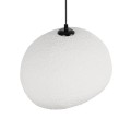 GLOBOSTAR® STONE 204-0176 Μοντέρνο Κρεμαστό Φωτιστικό Οροφής με Ντουί 1 x E27 AC 220-240V IP20 - Λευκό - Μ31.5 x Π35 x Υ26cm