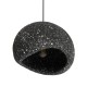 GLOBOSTAR® STONE 204-0194 Μοντέρνο Κρεμαστό Φωτιστικό Οροφής με Ντουί 1 x E27 AC 220-240V IP20 - Μαύρο - Μ35 x Π31 x Υ26cm