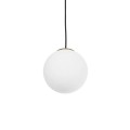 GLOBOSTAR® GLOBIDIO 204-0195 Μοντέρνο Κρεμαστό Φωτιστικό Οροφής με Ντουί 1 x E27 AC 220-240V IP20 - Χρύσο & Λευκό - Μ15 x Π15 x Υ15cm