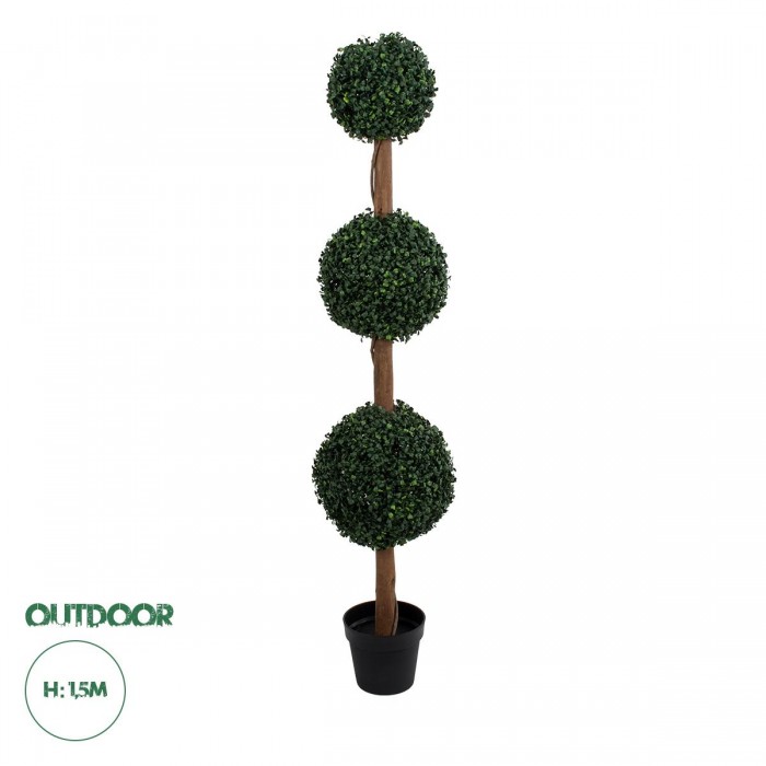 GloboStar® Artificial Garden BUXUS 20400 Τεχνητό Διακοσμητικό Φυτό Πυξός Υ150cm