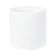 GloboStar® Artificial Garden KASOS 20444 Πήλινο Κεραμικό Κασπώ Γλάστρα - Flower Pot Λευκό με Χρυσό Φ15cm x Υ15cm