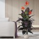 GloboStar® Artificial Garden PARGA 20452 Πήλινο Κεραμικό Κασπώ Γλάστρα - Flower Pot Μπεζ Φ23cm x Υ20.5cm