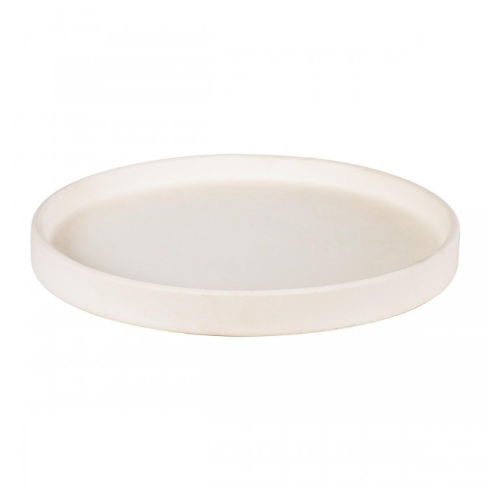 GloboStar® Artificial Garden PARGA 20452 Πήλινο Κεραμικό Κασπώ Γλάστρα - Flower Pot Μπεζ Φ23cm x Υ20.5cm