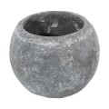 GloboStar® Artificial Garden ALONISSOS 20458 Τσιμεντένιο Κασπώ Γλάστρα - Flower Pot Γκρι Φ18.5cm x Υ14.5cm