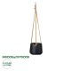 GloboStar® Artificial Garden LESVOS 20464 Κρεμαστό Πήλινο Κεραμικό Κασπώ Γλάστρα - Flower Pot Μαύρο Φ13.5cm x Υ13cm GloboStar® Artificial Garden LESVOS 20464 Κρεμαστό Πήλινο Κεραμικό Κασπώ Γλάστρα - Flower Pot Μαύρο Φ13.5cm x Υ13cm