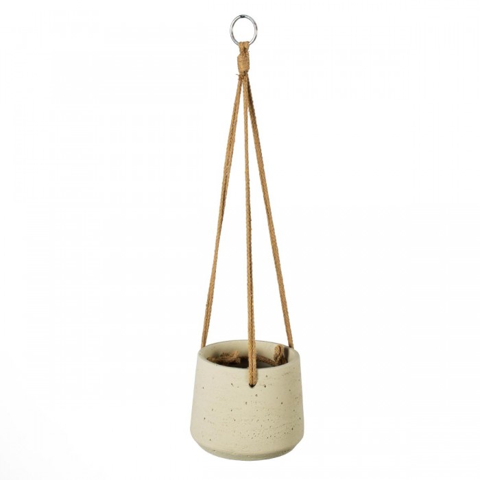 GloboStar® Artificial Garden DONOUSA 20465 Κρεμαστό Πήλινο Κεραμικό Κασπώ Γλάστρα - Flower Pot Μπεζ Φ13.5cm x Υ13cm GloboStar® Artificial Garden DONOUSA 20465 Κρεμαστό Πήλινο Κεραμικό Κασπώ Γλάστρα - Flower Pot Μπεζ Φ13.5cm x Υ13cm