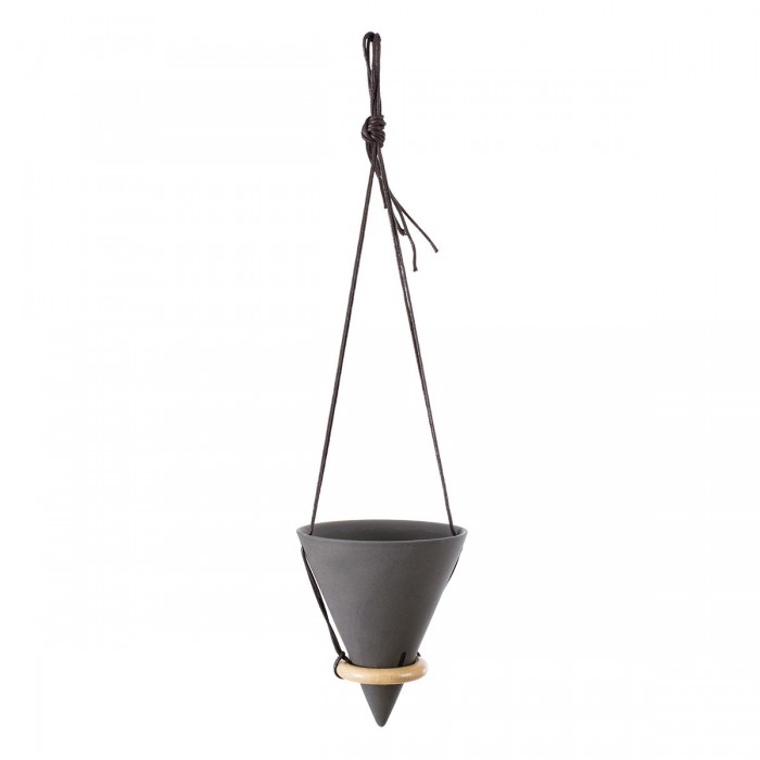 GloboStar® Artificial Garden AIGINA 20466 Κρεμαστό Πήλινο Κεραμικό Κασπώ Γλάστρα - Flower Pot Μαύρο Φ13cm x Υ15cm GloboStar® Artificial Garden AIGINA 20466 Κρεμαστό Πήλινο Κεραμικό Κασπώ Γλάστρα - Flower Pot Μαύρο Φ13cm x Υ15cm