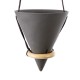 GloboStar® Artificial Garden AIGINA 20466 Κρεμαστό Πήλινο Κεραμικό Κασπώ Γλάστρα - Flower Pot Μαύρο Φ13cm x Υ15cm GloboStar® Artificial Garden AIGINA 20466 Κρεμαστό Πήλινο Κεραμικό Κασπώ Γλάστρα - Flower Pot Μαύρο Φ13cm x Υ15cm