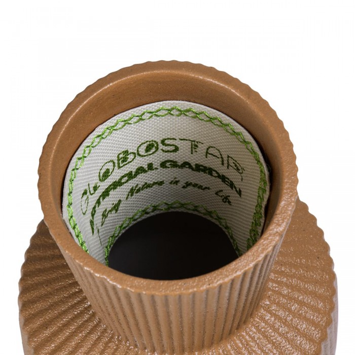 GloboStar® Artificial Garden AMALFI 20469 Πήλινο Κεραμικό Κασπώ Γλάστρα - Flower Pot Κεραμιδί Φ7.5cm x Υ20cm