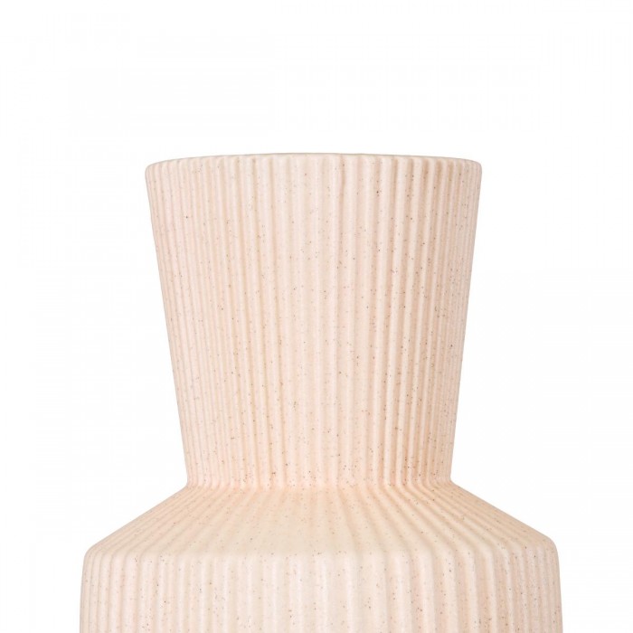 GloboStar® Artificial Garden CAPRI 20470 Πήλινο Κεραμικό Κασπώ Γλάστρα - Flower Pot Απαλό Μπεζ Φ9.5cm x Υ25cm