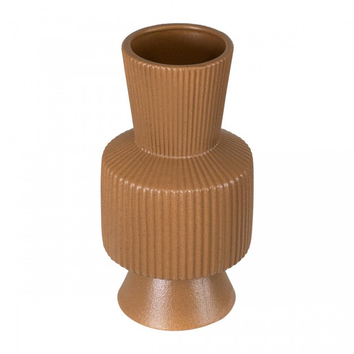 GloboStar® Artificial Garden AMALFI 20471 Πήλινο Κεραμικό Κασπώ Γλάστρα - Flower Pot Κεραμιδί Φ9.5cm x Υ25cm