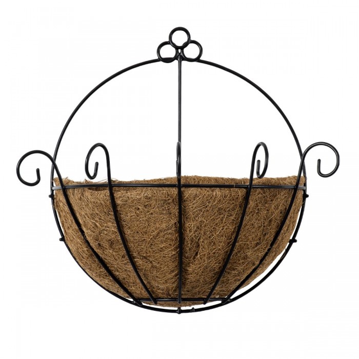 GloboStar® Artificial Garden KOUFONISIA 20482 Επιτοίχιο Κασπώ Γλάστρα - Flower Pot από Φλοιό Καρύδας Καφέ Φ25cm x Υ15cm GloboStar® Artificial Garden KOUFONISIA 20482 Επιτοίχιο Κασπώ Γλάστρα - Flower Pot από Φλοιό Καρύδας Καφέ Φ25cm x Υ15cm