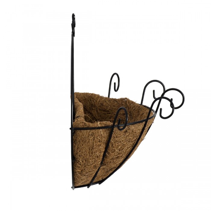 GloboStar® Artificial Garden KOUFONISIA 20482 Επιτοίχιο Κασπώ Γλάστρα - Flower Pot από Φλοιό Καρύδας Καφέ Φ25cm x Υ15cm GloboStar® Artificial Garden KOUFONISIA 20482 Επιτοίχιο Κασπώ Γλάστρα - Flower Pot από Φλοιό Καρύδας Καφέ Φ25cm x Υ15cm
