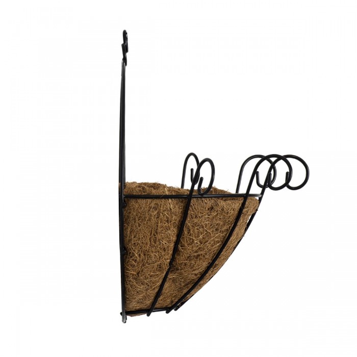GloboStar® Artificial Garden KOUFONISIA 20482 Επιτοίχιο Κασπώ Γλάστρα - Flower Pot από Φλοιό Καρύδας Καφέ Φ25cm x Υ15cm GloboStar® Artificial Garden KOUFONISIA 20482 Επιτοίχιο Κασπώ Γλάστρα - Flower Pot από Φλοιό Καρύδας Καφέ Φ25cm x Υ15cm