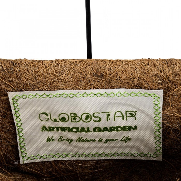 GloboStar® Artificial Garden KOUFONISIA 20482 Επιτοίχιο Κασπώ Γλάστρα - Flower Pot από Φλοιό Καρύδας Καφέ Φ25cm x Υ15cm GloboStar® Artificial Garden KOUFONISIA 20482 Επιτοίχιο Κασπώ Γλάστρα - Flower Pot από Φλοιό Καρύδας Καφέ Φ25cm x Υ15cm
