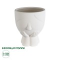 GloboStar® Artificial Garden TOKYO 20496 Διακοσμητικό Κεραμικό Κασπώ Γλάστρα - Flower Pot Λευκό Φ16 x Υ19cm GloboStar® Artificial Garden TOKYO 20496 Διακοσμητικό Κεραμικό Κασπώ Γλάστρα - Flower Pot Λευκό Φ16 x Υ19cm