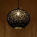 GLOBOSTAR® SOLEI 205-0004 Boho Κρεμαστό Φωτιστικό Οροφής με Ντουί 1 x E27 AC 220-240V IP20 - Μαύρο - M40 x Π40 x Υ36cm GLOBOSTAR® SOLEI 205-0004 Boho Κρεμαστό Φωτιστικό Οροφής με Ντουί 1 x E27 AC 220-240V IP20 - Μαύρο - M40 x Π40 x Υ36cm