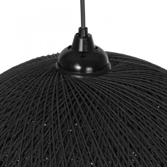 GLOBOSTAR® SOLEI 205-0004 Boho Κρεμαστό Φωτιστικό Οροφής με Ντουί 1 x E27 AC 220-240V IP20 - Μαύρο - M40 x Π40 x Υ36cm GLOBOSTAR® SOLEI 205-0004 Boho Κρεμαστό Φωτιστικό Οροφής με Ντουί 1 x E27 AC 220-240V IP20 - Μαύρο - M40 x Π40 x Υ36cm
