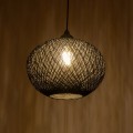 GLOBOSTAR® SOLEI 205-0005 Boho Κρεμαστό Φωτιστικό Οροφής με Ντουί 1 x E27 AC 220-240V IP20 - Μαύρο - M30 x Π30 x Υ35cm GLOBOSTAR® SOLEI 205-0005 Boho Κρεμαστό Φωτιστικό Οροφής με Ντουί 1 x E27 AC 220-240V IP20 - Μαύρο - M30 x Π30 x Υ35cm