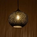 GLOBOSTAR® SOLEI 205-0006 Boho Κρεμαστό Φωτιστικό Οροφής με Ντουί 1 x E27 AC 220-240V IP20 - Μαύρο - M20 x Π20 x Υ25cm GLOBOSTAR® SOLEI 205-0006 Boho Κρεμαστό Φωτιστικό Οροφής με Ντουί 1 x E27 AC 220-240V IP20 - Μαύρο - M20 x Π20 x Υ25cm