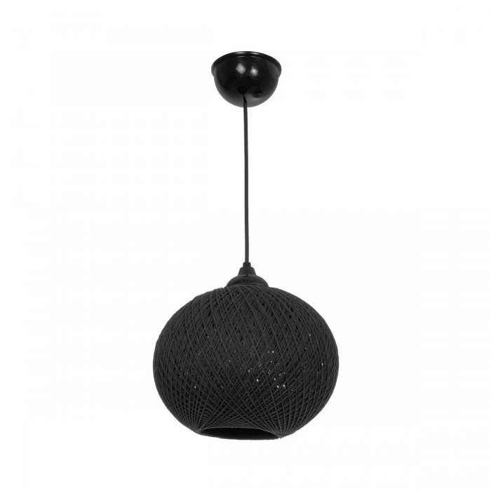 GLOBOSTAR® SOLEI 205-0006 Boho Κρεμαστό Φωτιστικό Οροφής με Ντουί 1 x E27 AC 220-240V IP20 - Μαύρο - M20 x Π20 x Υ25cm GLOBOSTAR® SOLEI 205-0006 Boho Κρεμαστό Φωτιστικό Οροφής με Ντουί 1 x E27 AC 220-240V IP20 - Μαύρο - M20 x Π20 x Υ25cm