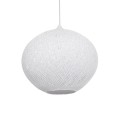 GLOBOSTAR® SOLEI 205-0007 Boho Κρεμαστό Φωτιστικό Οροφής με Ντουί 1 x E27 AC 220-240V IP20 - Λευκό - M40 x Π40 x Υ36cm
