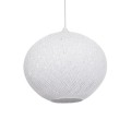 GLOBOSTAR® SOLEI 205-0007 Boho Κρεμαστό Φωτιστικό Οροφής με Ντουί 1 x E27 AC 220-240V IP20 - Λευκό - M40 x Π40 x Υ36cm