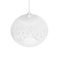 GLOBOSTAR® SOLEI 205-0007 Boho Κρεμαστό Φωτιστικό Οροφής με Ντουί 1 x E27 AC 220-240V IP20 - Λευκό - M40 x Π40 x Υ36cm