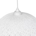 GLOBOSTAR® SOLEI 205-0007 Boho Κρεμαστό Φωτιστικό Οροφής με Ντουί 1 x E27 AC 220-240V IP20 - Λευκό - M40 x Π40 x Υ36cm
