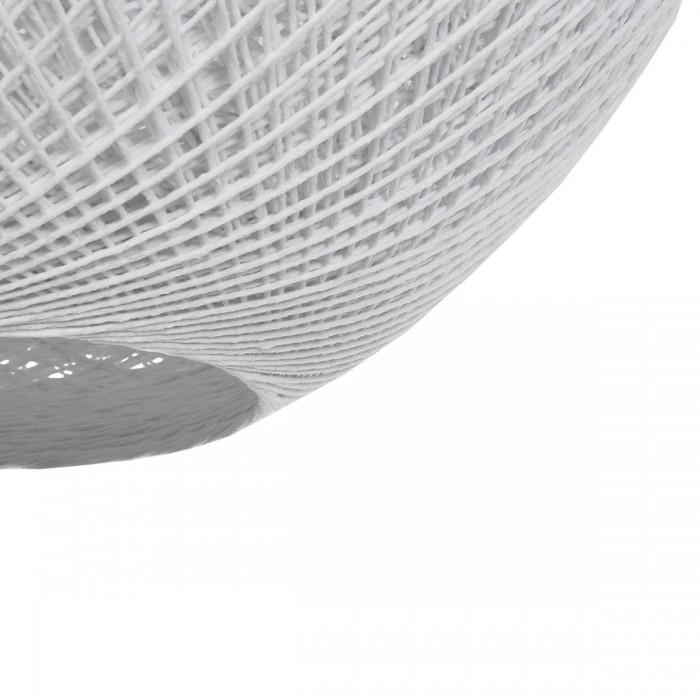 GLOBOSTAR® SOLEI 205-0007 Boho Κρεμαστό Φωτιστικό Οροφής με Ντουί 1 x E27 AC 220-240V IP20 - Λευκό - M40 x Π40 x Υ36cm