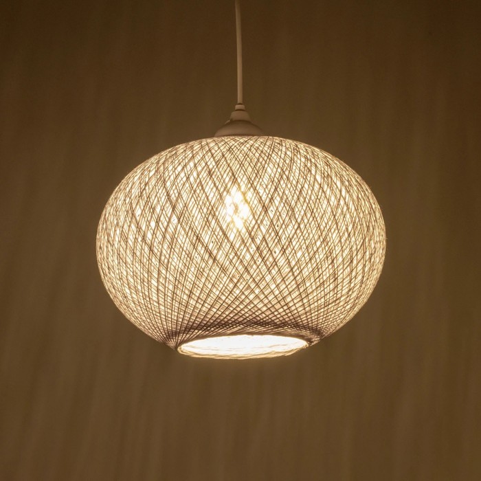 GLOBOSTAR® SOLEI 205-0008 Boho Κρεμαστό Φωτιστικό Οροφής με Ντουί 1 x E27 AC 220-240V IP20 - Λευκό - M30 x Π30 x Υ26cm GLOBOSTAR® SOLEI 205-0008 Boho Κρεμαστό Φωτιστικό Οροφής με Ντουί 1 x E27 AC 220-240V IP20 - Λευκό - M30 x Π30 x Υ26cm