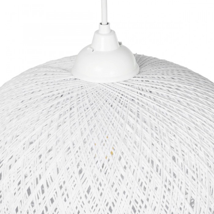 GLOBOSTAR® SOLEI 205-0008 Boho Κρεμαστό Φωτιστικό Οροφής με Ντουί 1 x E27 AC 220-240V IP20 - Λευκό - M30 x Π30 x Υ26cm GLOBOSTAR® SOLEI 205-0008 Boho Κρεμαστό Φωτιστικό Οροφής με Ντουί 1 x E27 AC 220-240V IP20 - Λευκό - M30 x Π30 x Υ26cm