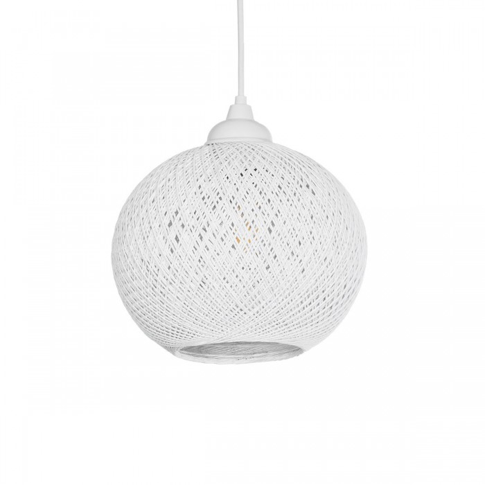 GLOBOSTAR® SOLEI 205-0009 Boho Κρεμαστό Φωτιστικό Οροφής με Ντουί 1 x E27 AC 220-240V IP20 - Λευκό - M20 x Π20 x Υ25cm GLOBOSTAR® SOLEI 205-0009 Boho Κρεμαστό Φωτιστικό Οροφής με Ντουί 1 x E27 AC 220-240V IP20 - Λευκό - M20 x Π20 x Υ25cm